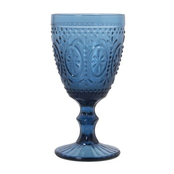 Coupes En Verre Bleu - 300ml Ø9x16,5cm, Apto Lavavajillas