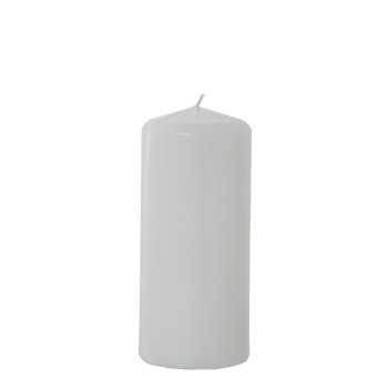Vela Cera Blanca 18 Cm Ø8x18cm, Duración 72h. Aprox.