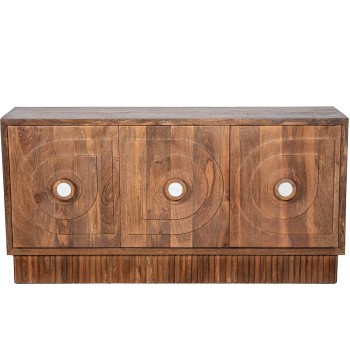 Mango Wood Sideboard 2 Doors 150x41x75cm