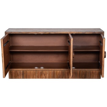 Mango Wood Sideboard 2 Doors 150x41x75cm