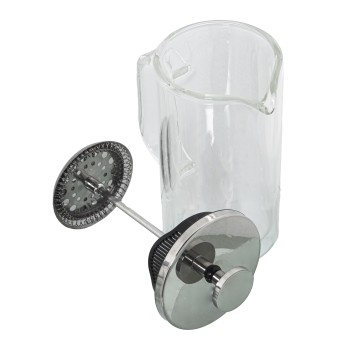 Cafetera Émbolo 350ml Cristal Doble/acero Inoxidable 7,5x12,5x17,5cm Cristal Boros